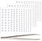 3 Sheets of Self-Adhesive Face/Hair Gems – Rhinestones, Eye Gems, Diamonds, and Crystals Stick-on Hair Jewels, Perfect for Singer Concerts, Festival Rave Accessories, and Face Jewels (White Rhinestone Stickers)